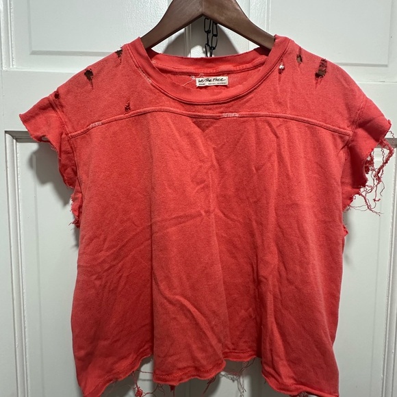 Coral Free People We The Free Warrior Sleeveless Women's Top Size Medium - Picture 2 of 6